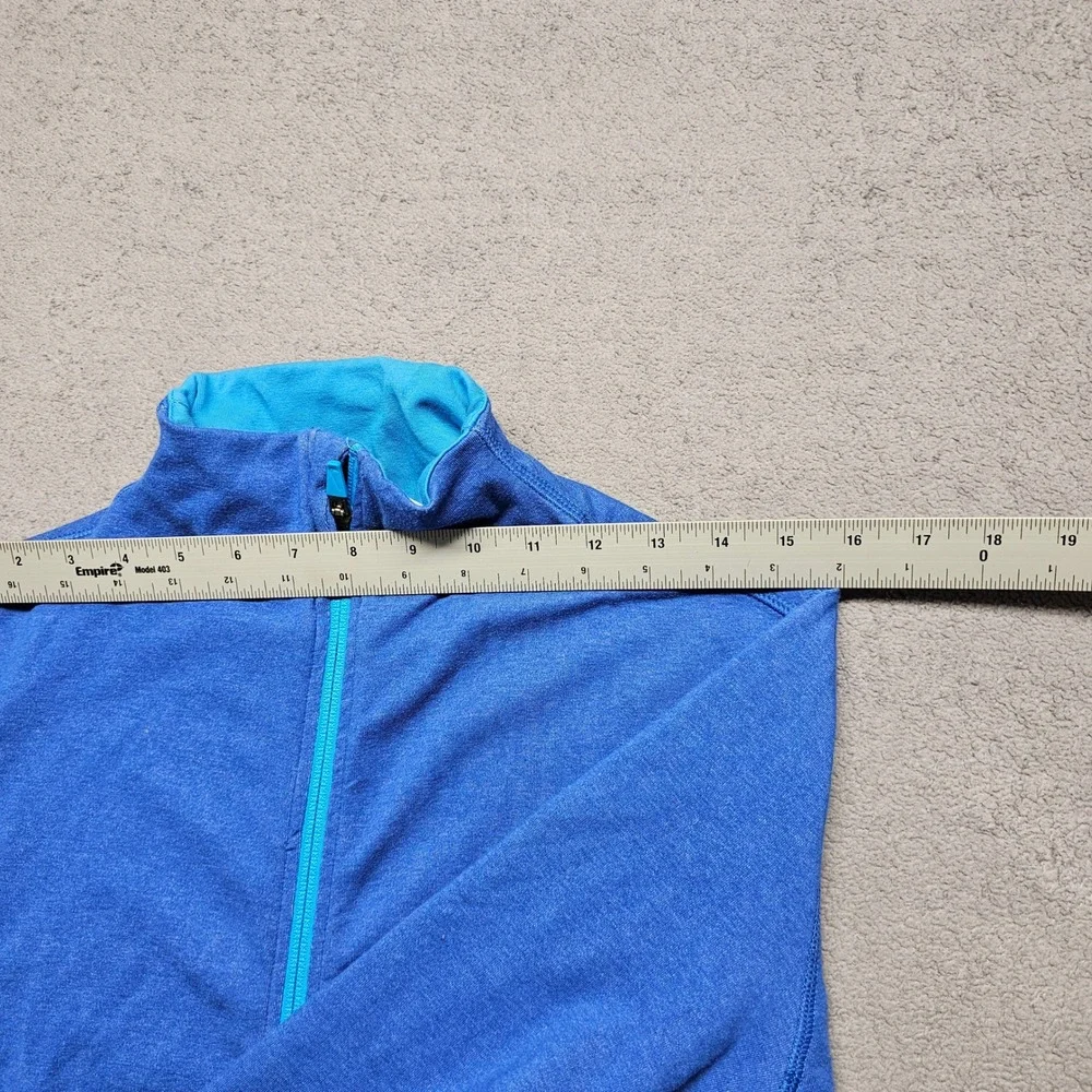 Nike‎ Track Running Jacket Womens L Blue Dri-Fit Athletic Long Sleeve Full Zip